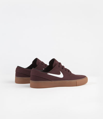 Nike SB Stefan Janoski Canvas Remastered Shoes - Mahogany / White - Gu ...