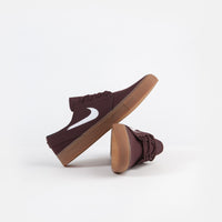 Nike SB Stefan Janoski Canvas Remastered Shoes - Mahogany / White - Gum Light Brown thumbnail