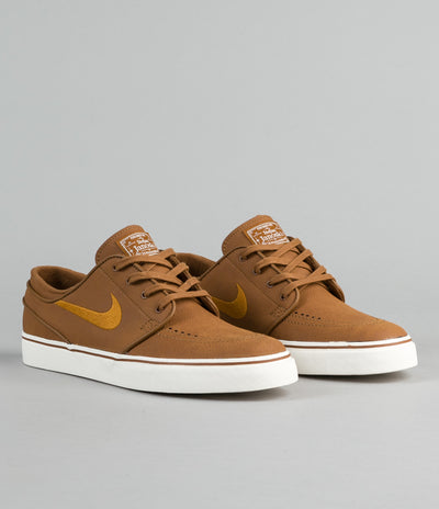 Nike SB Stefan Janoski Leather Shoes - Ale Brown / Desert Ochre - Sail