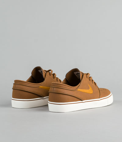 Nike SB Stefan Janoski Leather Shoes - Ale Brown / Desert Ochre - Sail