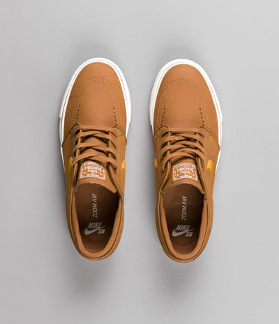 Nike SB Stefan Janoski Leather Shoes - Ale Brown / Desert Ochre - Sail