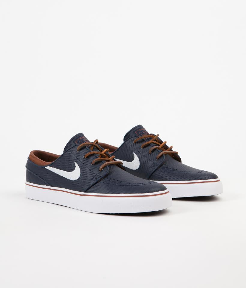 frutas Sustancial girar Nike SB Stefan Janoski OG Shoes - Obsidian / White - Rustic - White |  Flatspot