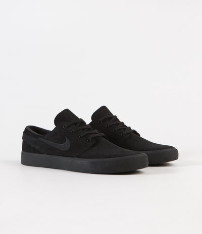 Nike SB Stefan Janoski Remastered Shoes - Black / Black - Black - Blac ...