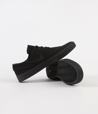 Nike SB Stefan Janoski Remastered Shoes - Black / Black - Black - Black