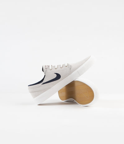 Nike SB Stefan Janoski Remastered Shoes - Summit White / Obsidian - Team Red