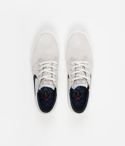 Nike SB Stefan Janoski Remastered Shoes - Summit White / Obsidian - Team Red