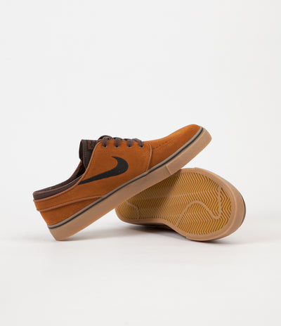 Nike SB Stefan Janoski Shoes - Hazelnut / Black - Baroque Brown - Gum Light Brown