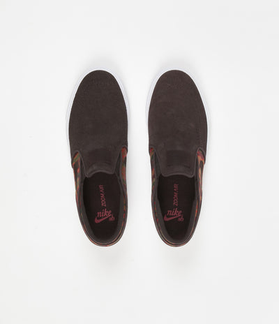 Nike SB Stefan Janoski Slip On Premium Shoes - Velvet Brown / Velvet Brown - Multi Colour