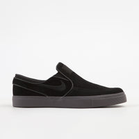 Nike SB Stefan Janoski Slip On Shoes - Black / Black - Thunder Grey thumbnail