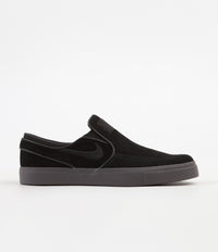 Nike SB Stefan Janoski Slip On Shoes - Black / Black - Thunder Grey