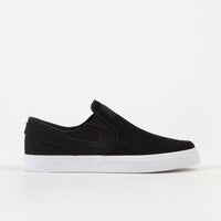 Nike SB Stefan Janoski Slip On Shoes - Black / Black - White thumbnail