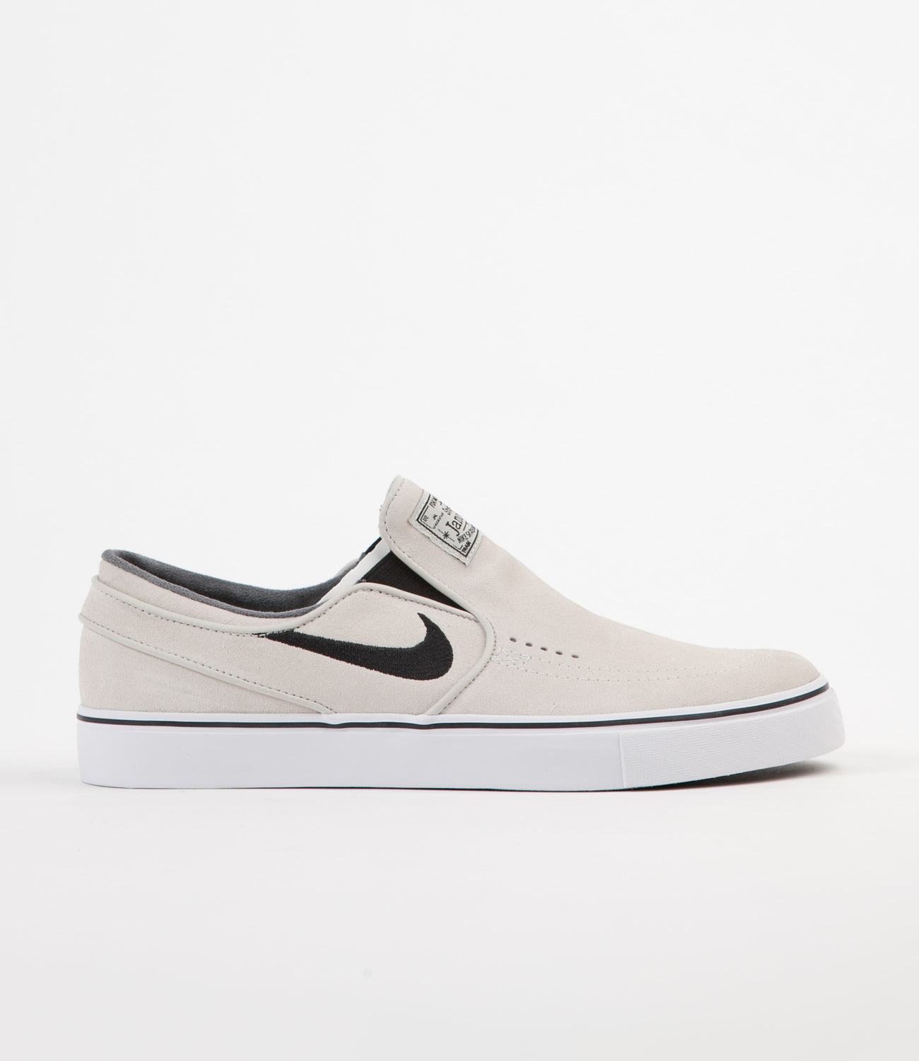 Nike SB Stefan Janoski Slip On Shoes - Light Bone / Black - White - Bl ...