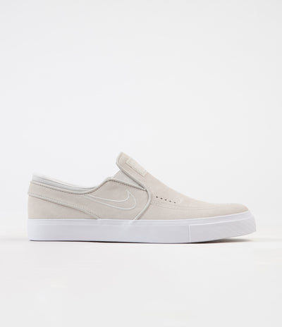 Nike SB Stefan Janoski Slip On Shoes - White / Light Bone - White