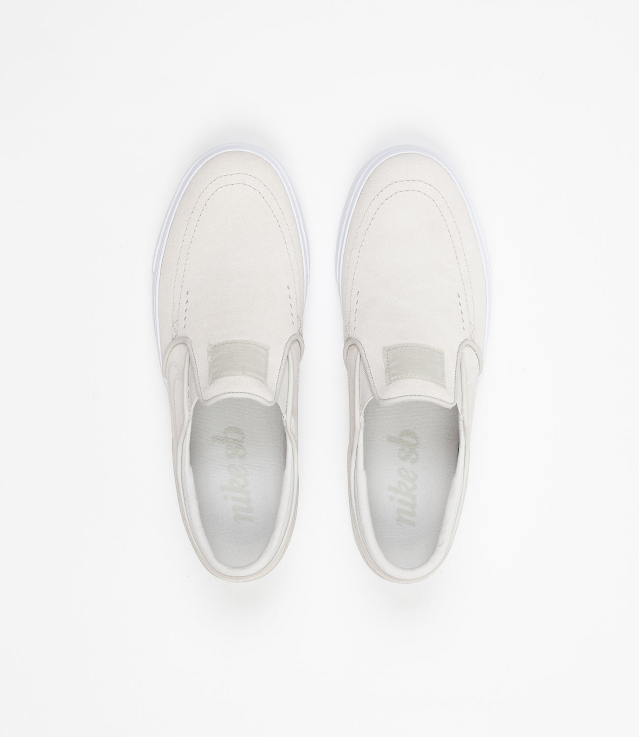 Nike SB Stefan Janoski Slip On Shoes - White / Light Bone - White ...
