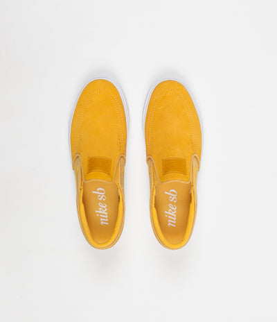 Nike SB Stefan Janoski Slip On Shoes - Yellow Ochre / Yellow Ochre - White