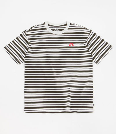 Nike SB Striped T-Shirt - Sail / Dark Smoke Grey / Sequoia
