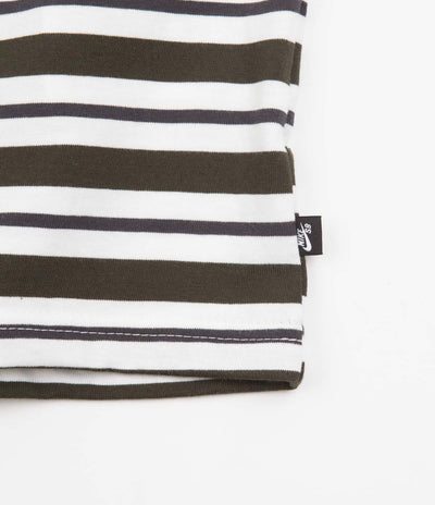 Nike SB Striped T-Shirt - Sail / Dark Smoke Grey / Sequoia