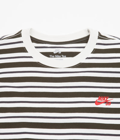 Nike SB Striped T-Shirt - Sail / Dark Smoke Grey / Sequoia