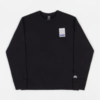 Nike SB Stripes Crewneck Sweatshirt - Black / White thumbnail