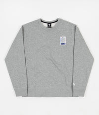 Nike SB Stripes Crewneck Sweatshirt - Dark Grey Heather / White