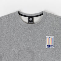 Nike SB Stripes Crewneck Sweatshirt - Dark Grey Heather / White thumbnail