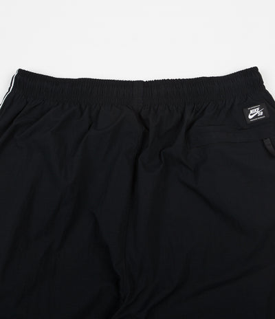 Nike SB Swoosh Track Pants in Black and White / White
