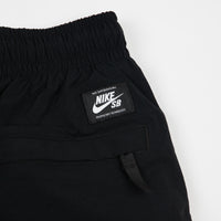Nike SB Swoosh Track Pants in Black and White / White thumbnail