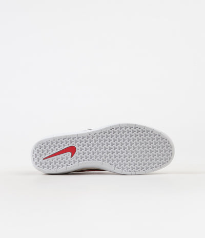 nike sb team classic golden beige & red skate shoes