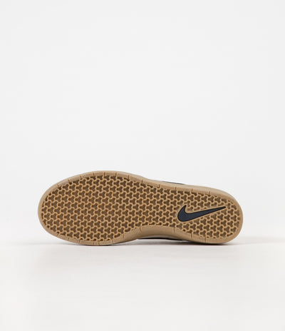 Nike SB Team Classic Shoes - Light Cream / Obsidian - Gum Yellow