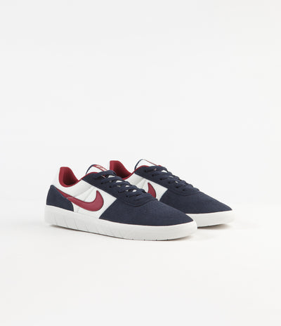 Nike SB Team Classic Shoes Obsidian Team Red Summit White Flatspot