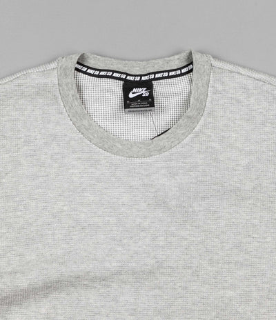 Nike SB Thermal Long Sleeve T-Shirt - Dark Grey Heather / Dark Steel Grey