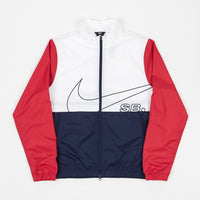 Nike SB Track Jacket - White / Midnight Navy / University Red / Black thumbnail