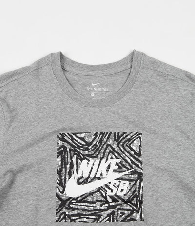 Nike SB Triangle HBR T-Shirt - Dark Grey Heather / Summit White