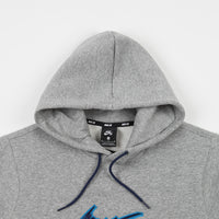 Nike SB Truck Fleece Hoodie - Dark Grey Heather / Laser Blue thumbnail