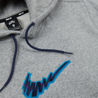 Nike SB Truck Fleece Hoodie - Dark Grey Heather / Laser Blue thumbnail