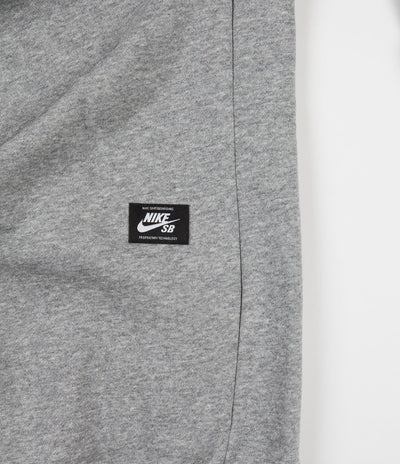 Nike SB Truck Fleece Hoodie - Dark Grey Heather / Laser Blue | Flatspot