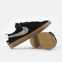 Nike SB x Wacko Maria Blazer Low GT QS Shoes - Black / Light Bone - White - Gum Medium Brown thumbnail