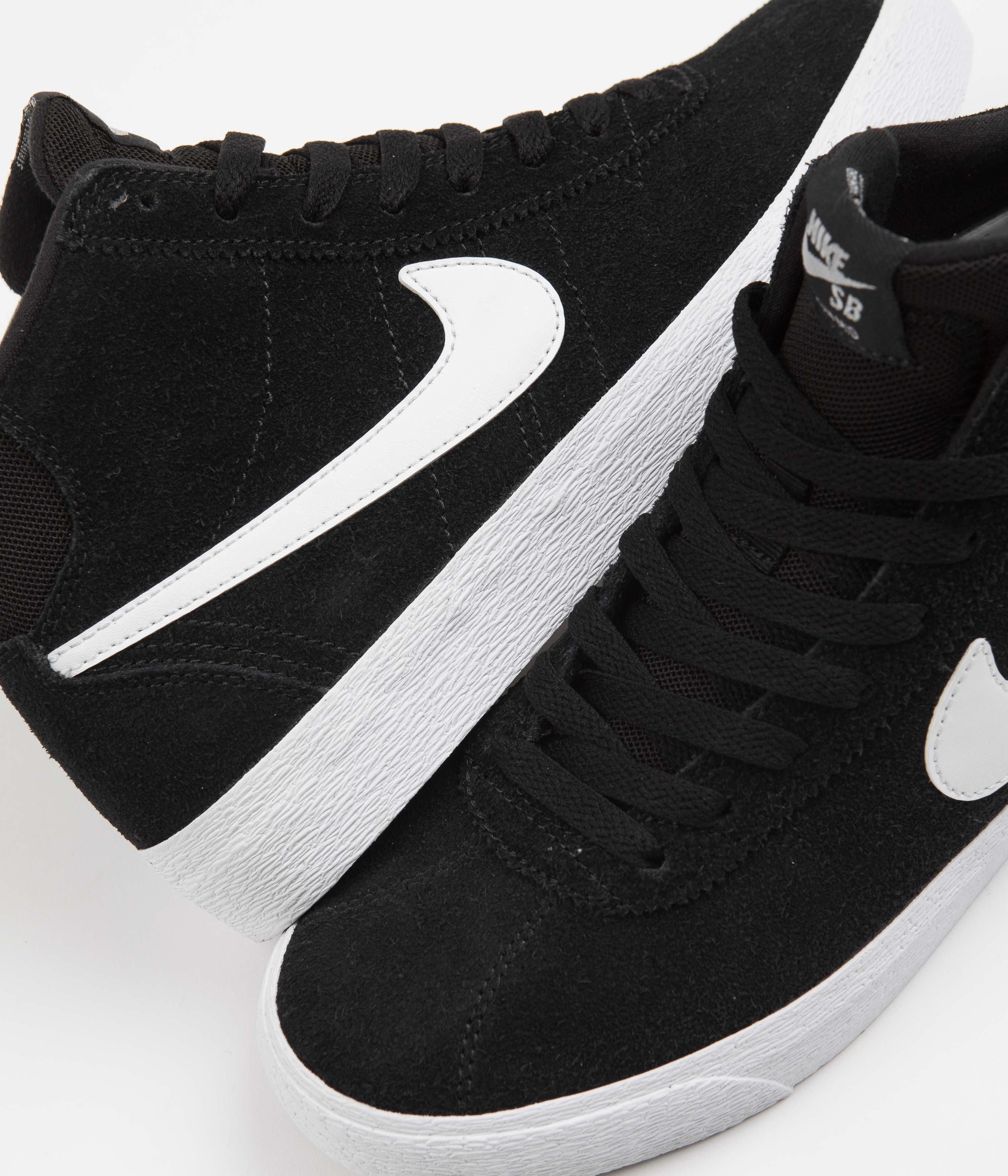 Nike SB Womens Bruin High Shoes - Black / White - Black - Gum Light Br | Flatspot