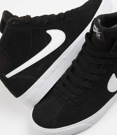 Nike SB Womens Bruin High Shoes - Black / White - Black - Gum Light Brown