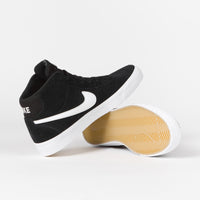 Nike SB Womens Bruin High Shoes - Black / White - Black - Gum Light Brown thumbnail