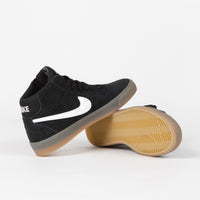 Nike SB Womens Bruin High Shoes - Black / White - Gum Light Brown thumbnail