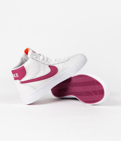 Nike SB Womens Bruin High Shoes - White / Sweet Beet - White - Sweet Beet
