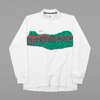 Nike SB x Ben-G Long Sleeve Polo Shirt - White / Black thumbnail
