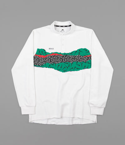 Nike SB x Ben-G Long Sleeve Polo Shirt - White / Black