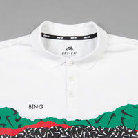 Nike SB x Ben-G Long Sleeve Polo Shirt - White / Black thumbnail