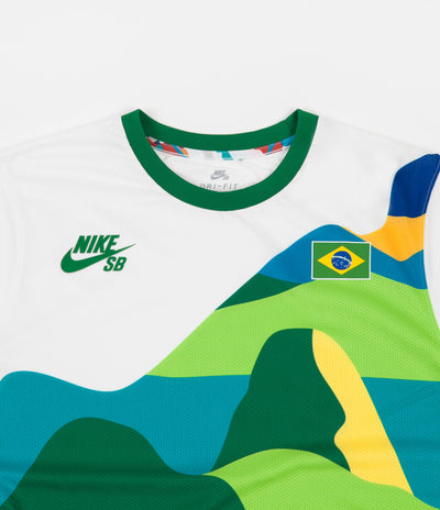 Nike SB x Parra 'Brazil Federation Kit' Jersey - White / Clover