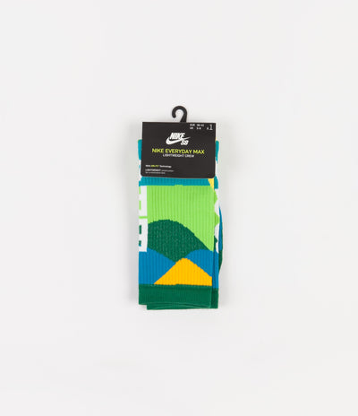Nike SB x Parra 'Brazil Federation Kit' Socks - White / Clover / White