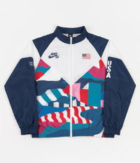 Nike SB x Parra USA Federation Kit Tracksuit Brave Blue White Flatspot