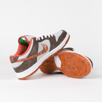 Nike SB x Crushed DC Dunk Low Pro Shoes in Olive Grey and Manta Orange and Rattan thumbnail