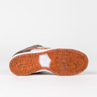 Nike SB x Crushed DC Dunk Low Pro Shoes in Olive Grey and Manta Orange and Rattan thumbnail